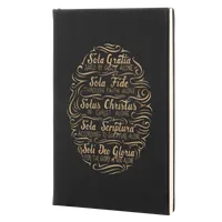 Five Solas Hand Lettered Leatherette Hardcover Journal