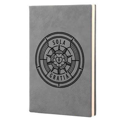 Sola Gratia Badge Leatherette Hardcover Journal
