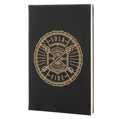 Sola Fide Badge Leatherette Hardcover Journal