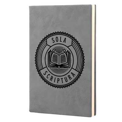Sola Scriptura Badge Leatherette Hardcover Journal