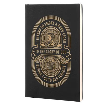 Charles Spurgeon Cigar Quote Leatherette Hardcover Journal