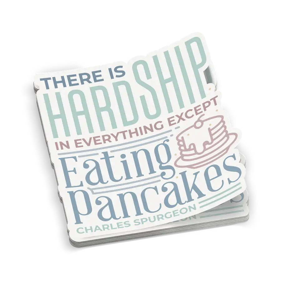 Eating Pancakes Sticker