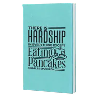 Eating Pancakes Leatherette Hardcover Journal