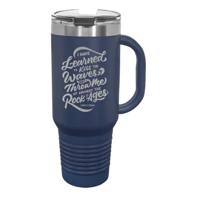 Learned To Kiss The Waves 40 oz Insulated Travel Tumbler