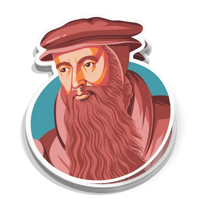 John Knox Portrait Sticker