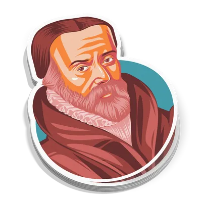 William Tyndale Portrait Sticker