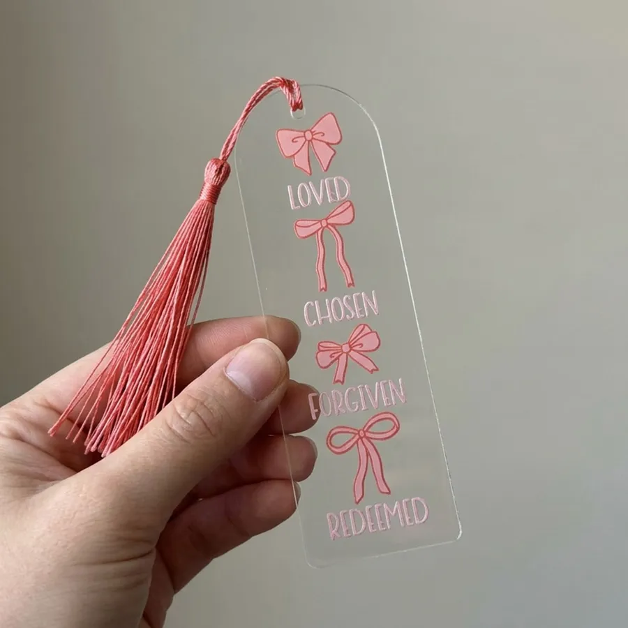 Loved Chosen Forgiven Acrylic Bookmark #2