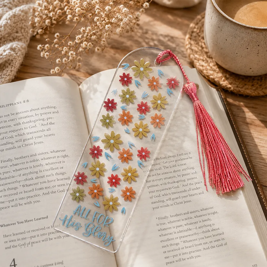All For His Glory Acrylic Bookmark
