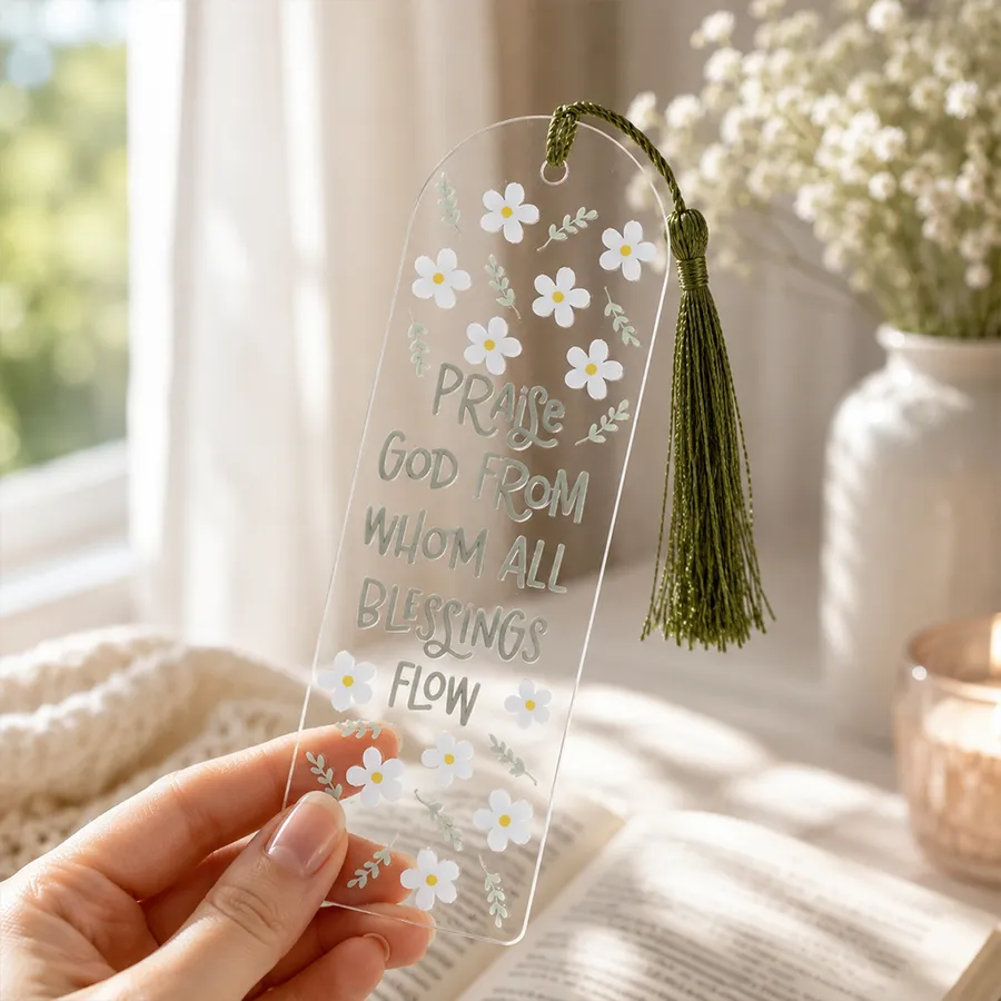 Praise God Acrylic Bookmark