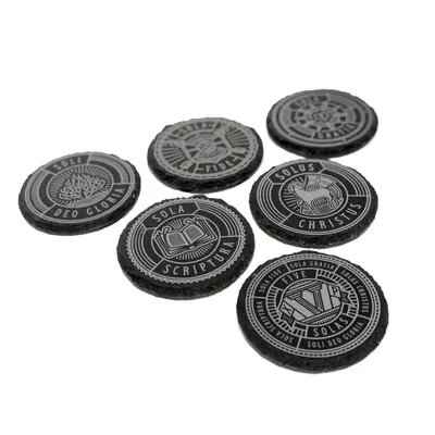 Five Solas Slate Coaster Set of 6