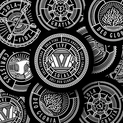 The Five Solas Sticker Set