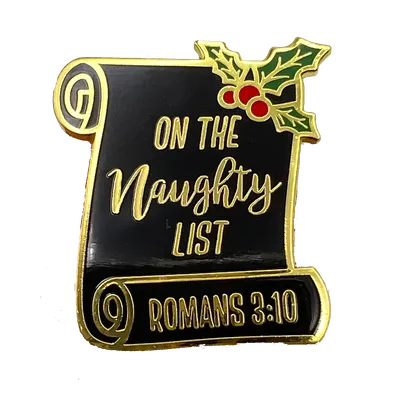 On The Naughty List Lapel Pin