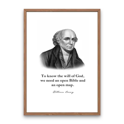 William Carey Quote Print