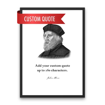 John Hus Custom Quote Print